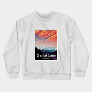 Crested Butte Colorado United States ski Crewneck Sweatshirt